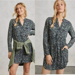Anthro Cloth and Stone Nina Camo Dress